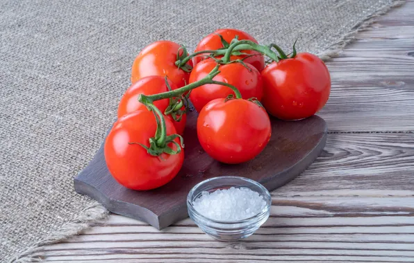 Картинка помидоры, томаты, соль