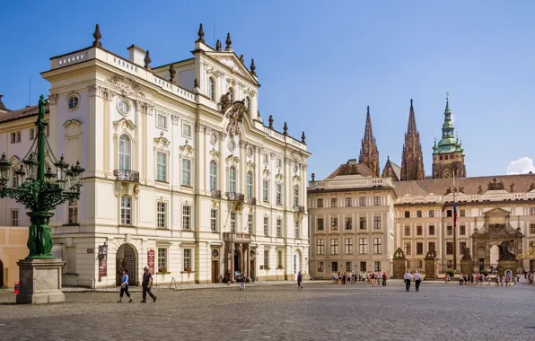 Картинка здания, Прага, Чехия, дворец архиепископа, Градчанская площадь