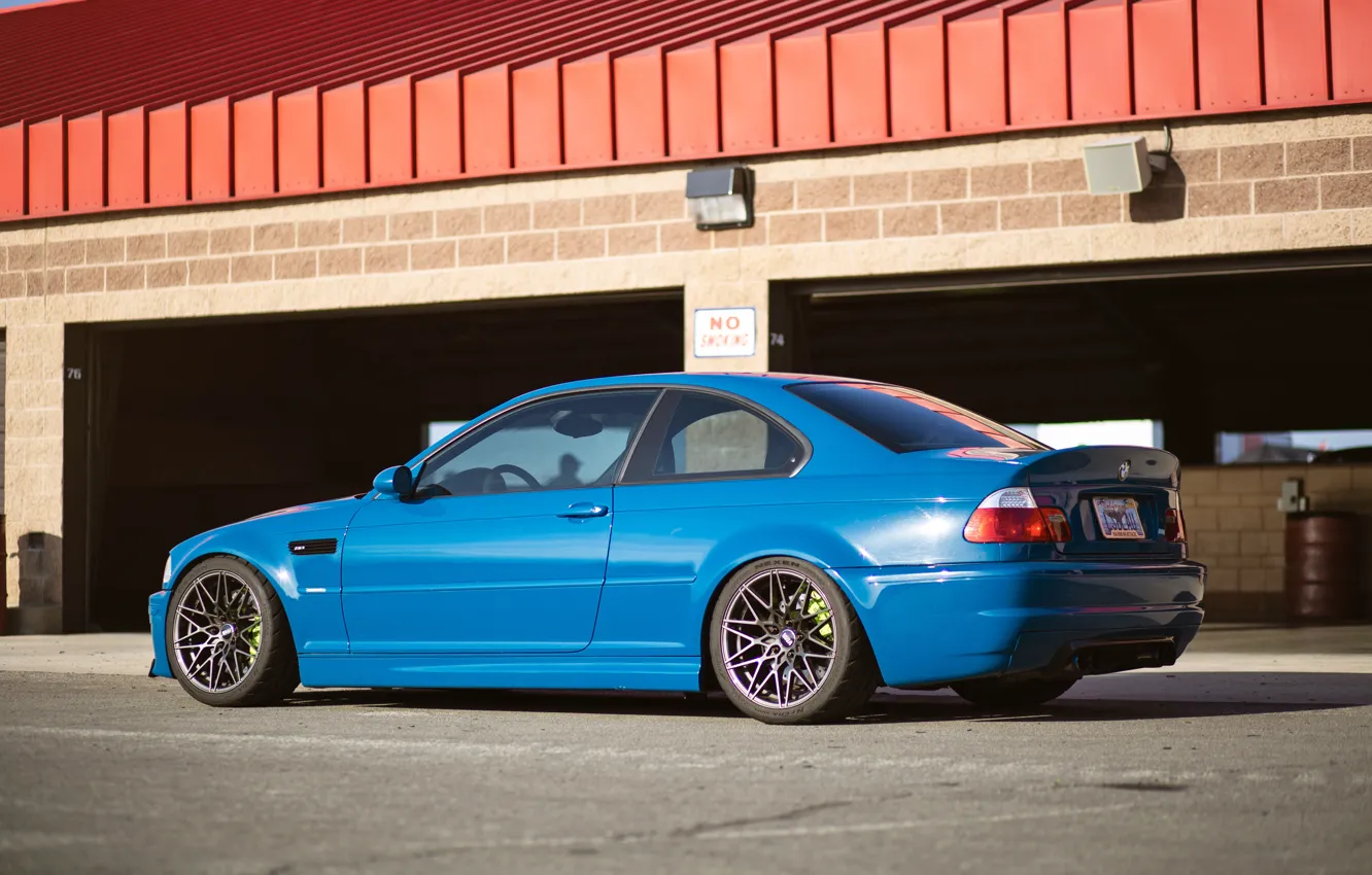 Фото обои BMW, Blue, Black, E46, M3