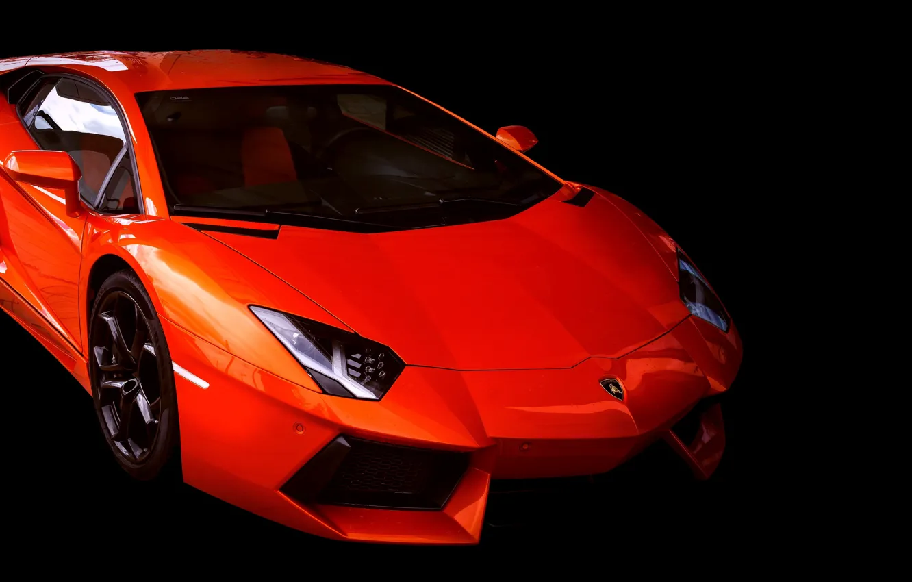 Фото обои фары, Красный, Lamborghini, колеса, Aventador, ламборгини, Lamborghini Aventador