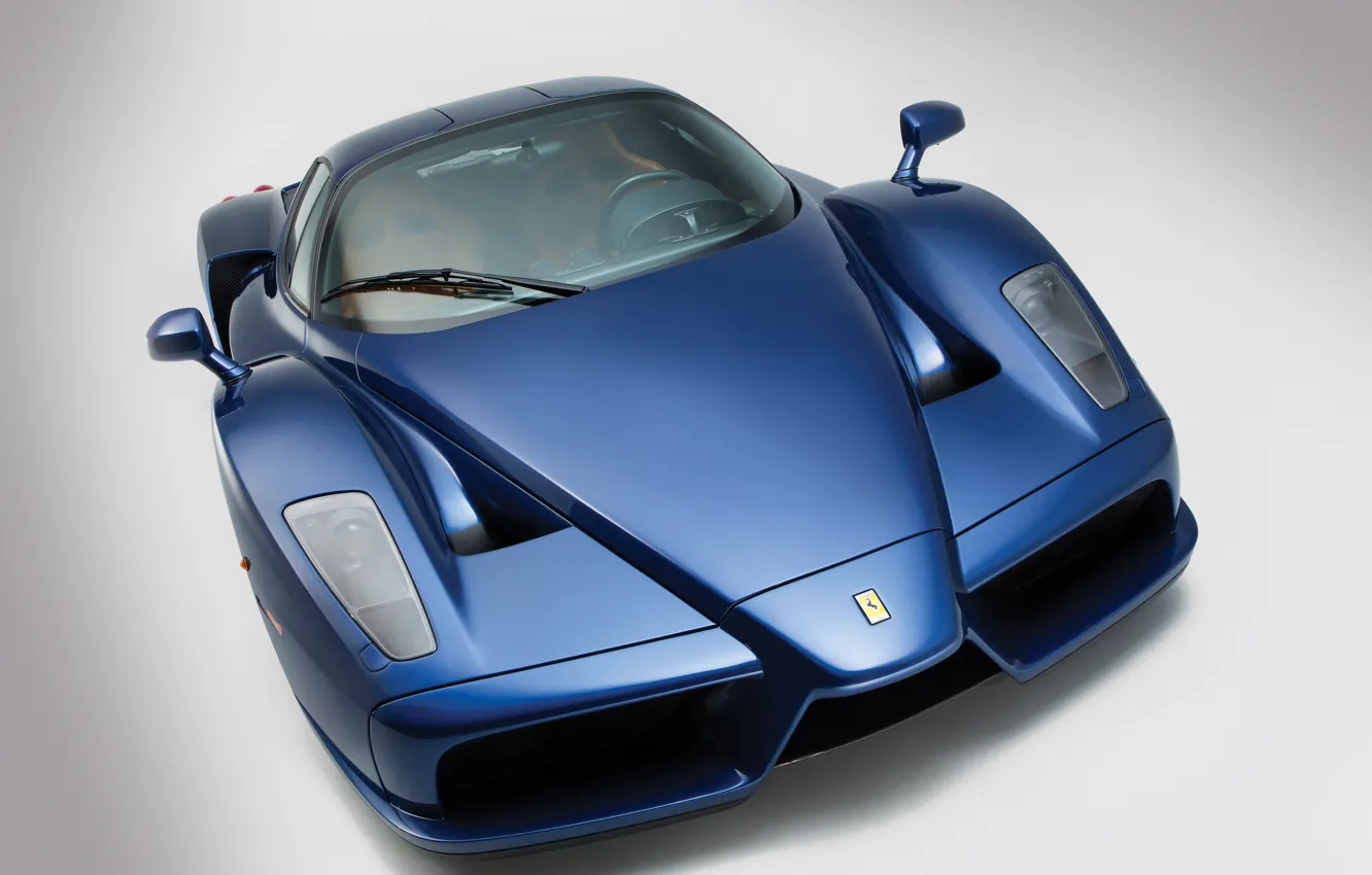 Фото обои Ferrari Enzo, Blue, Supercar