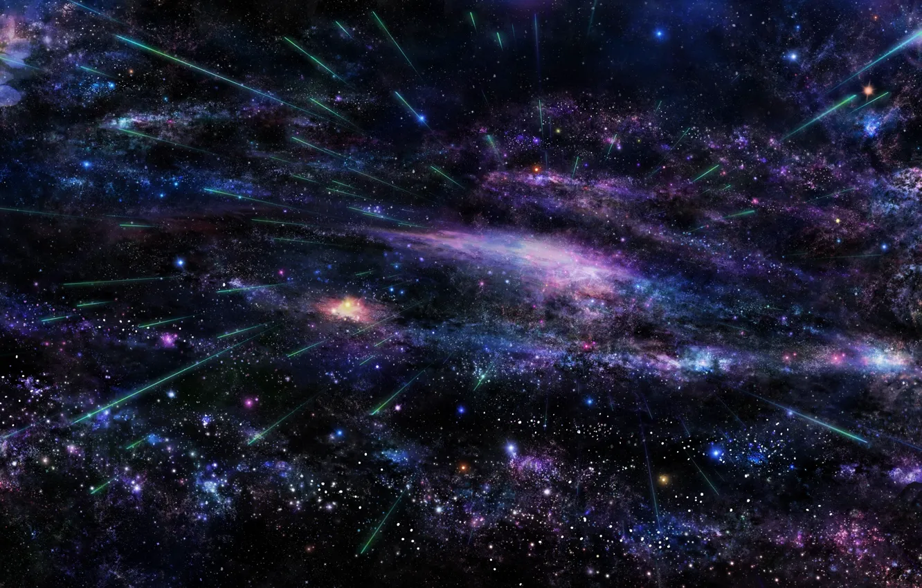 Фото обои космос, звезды, полет, частицы, пространство, вселенная, вспышка, space, universe, flight, stars, flash, particles
