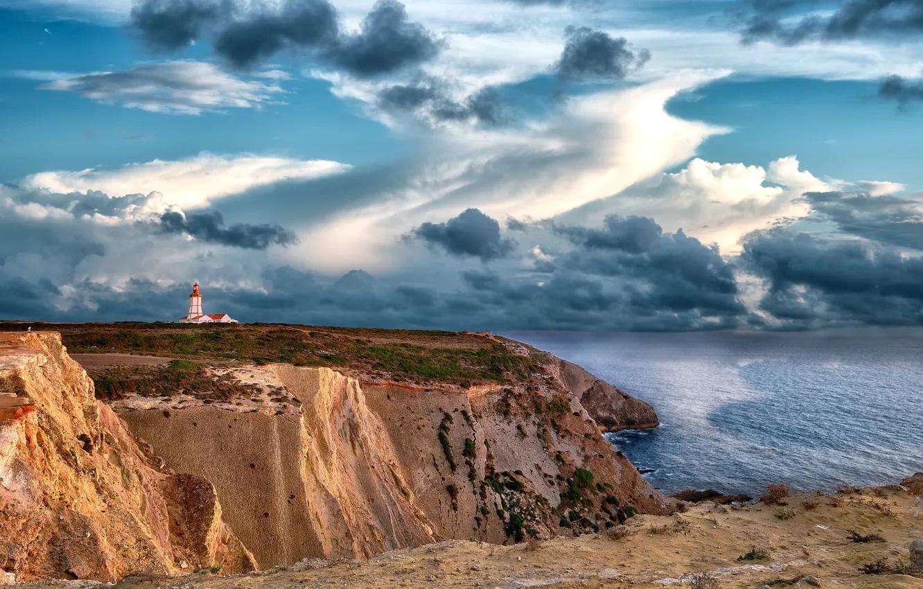 Фото обои landscape, portugal, Cape Espichel's Lighthouse