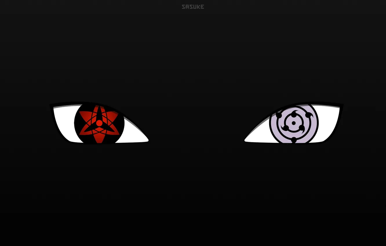 Фото обои глаза, Наруто, Naruto, Саске Учиха, Шаринган, Риннеган