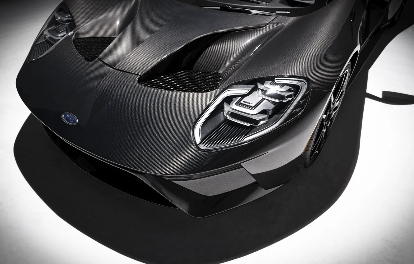 Фото обои фары, Ford, суперкар, Ford GT, 2020, Liquid Carbon