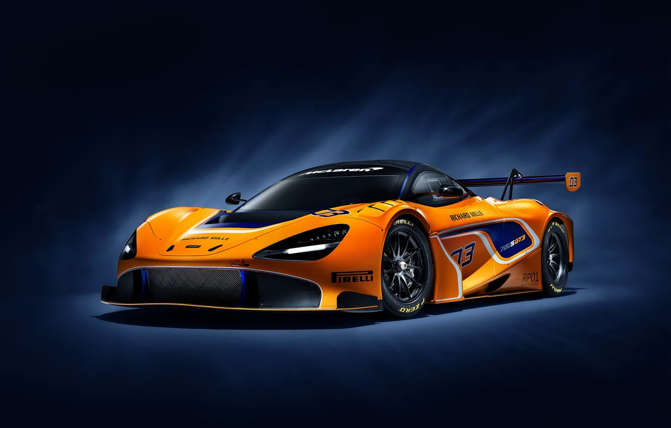 Фото обои McLaren, гоночное авто, GT3, 720S, 2019