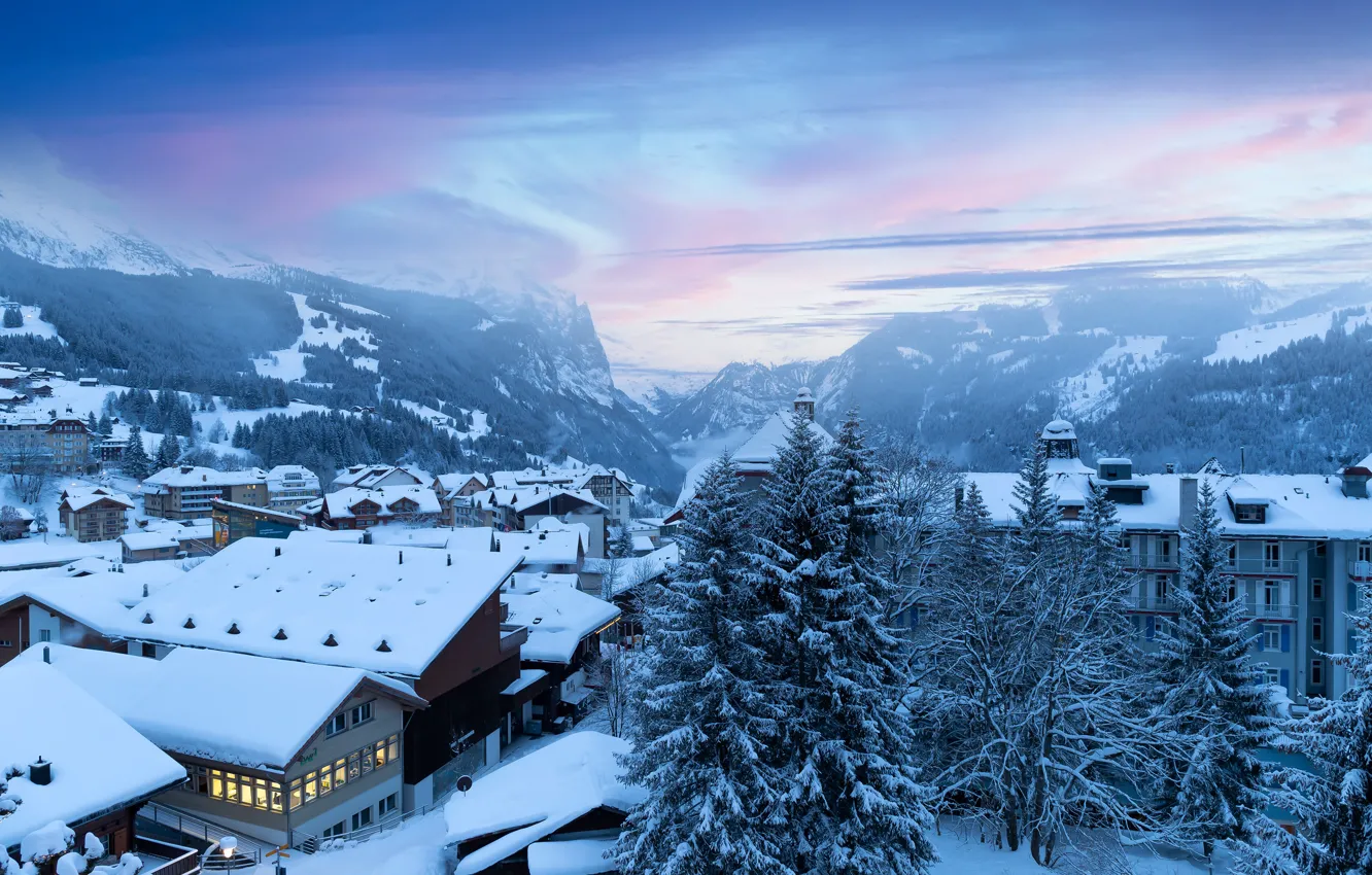Пейдж Швейцарии зима