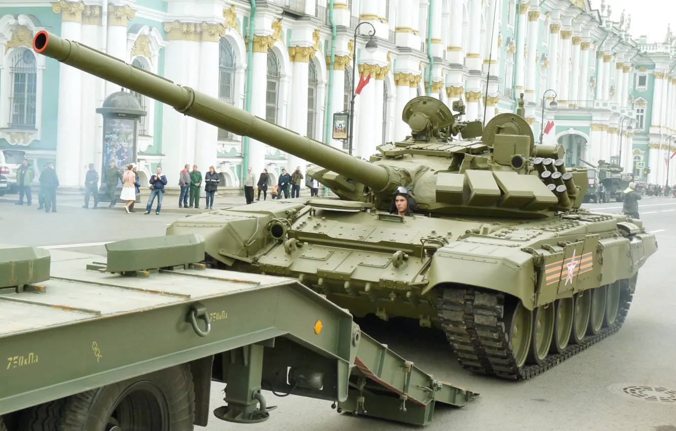 Фото обои танк, военная техника, парад победы