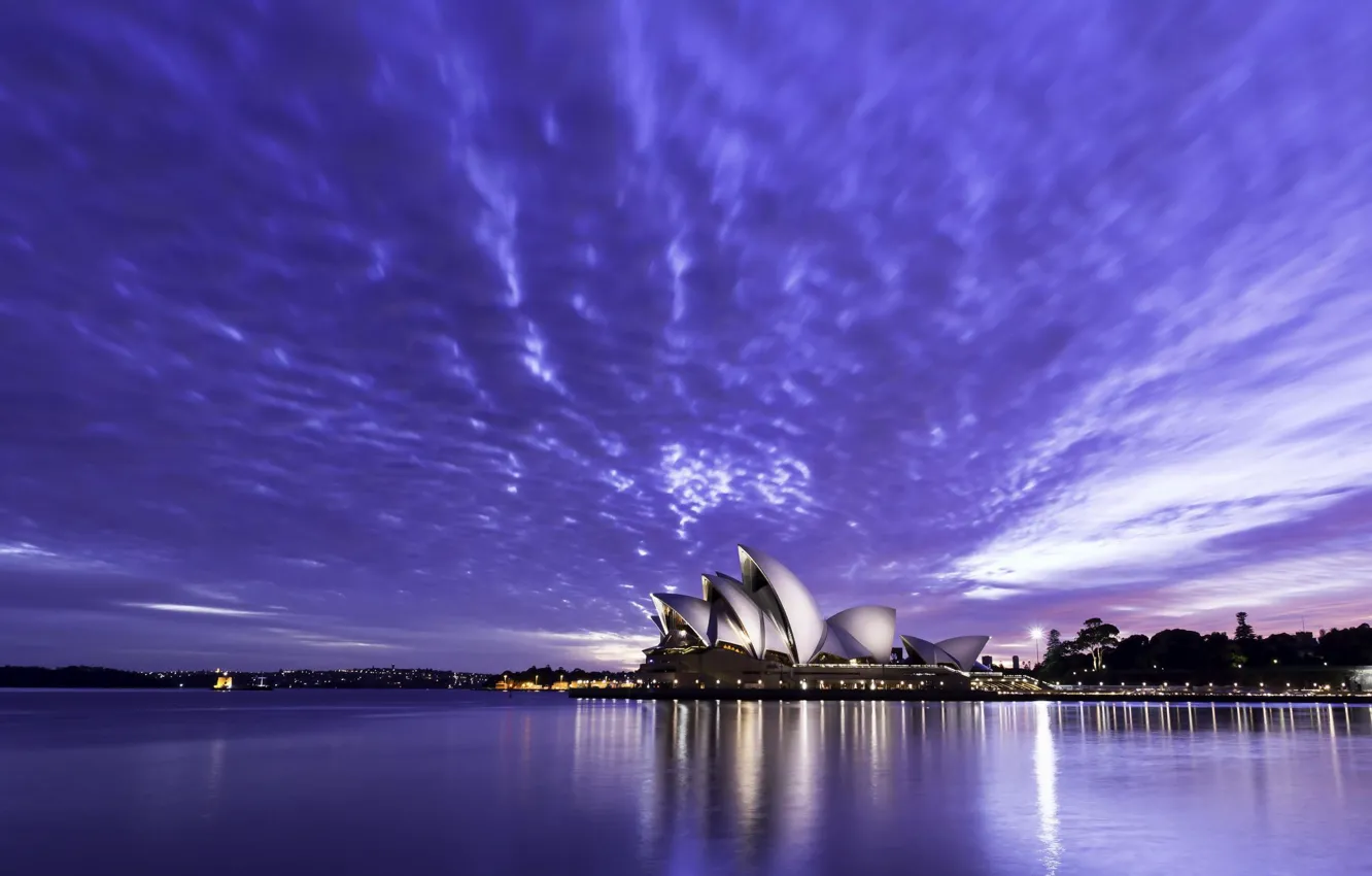 Фото обои dusk, Sydney, opera house