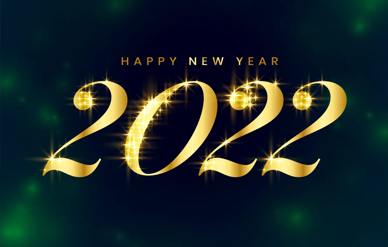 Фото обои фон, золото, цифры, Новый год, golden, new year, happy, decoration, sparkling, 2022