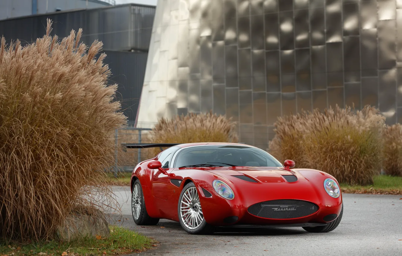 Фото обои красный, Maserati, concept, red, Zagato, Maserati Zagato Mostro