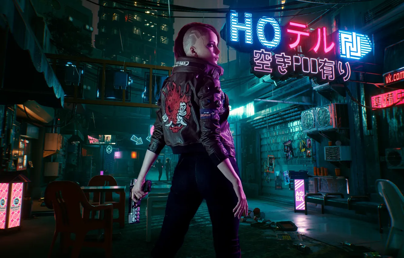 Фото обои будущее, rpg, video game, night city, CD Projekt RED, Cyberpunk 2077