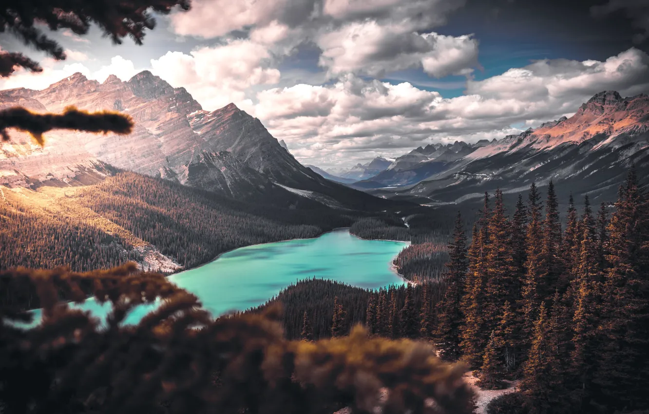 Фото обои горы, Природа, озера