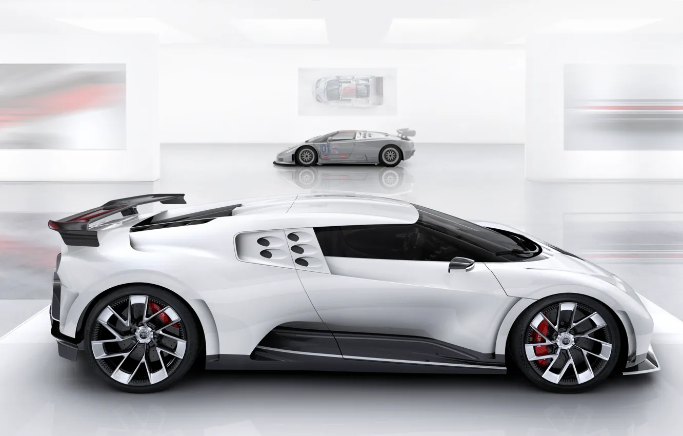 Фото обои Bugatti, поколения, гиперкар, Centodieci