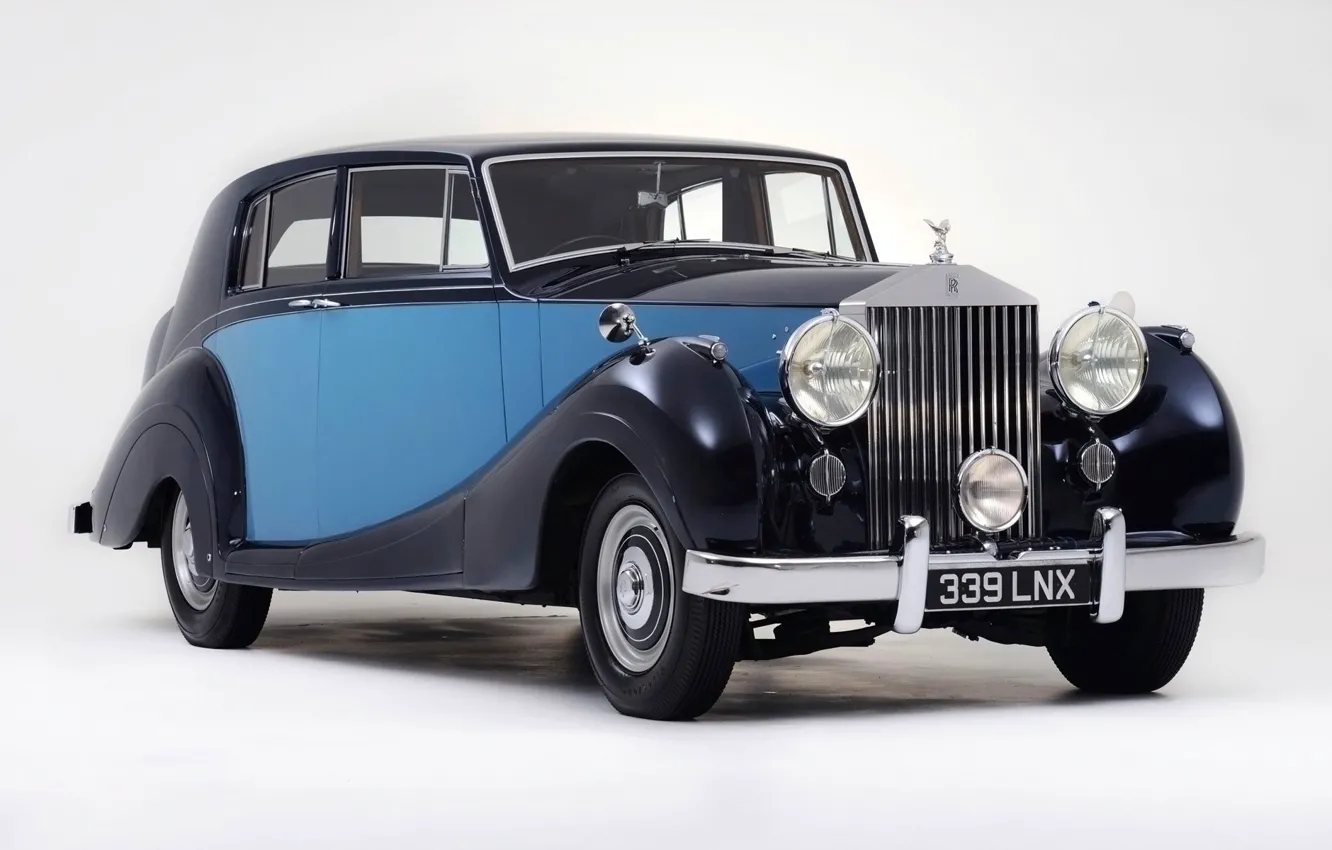 Фото обои ретро, Rolls-Royce, 1950, Silver Wraith