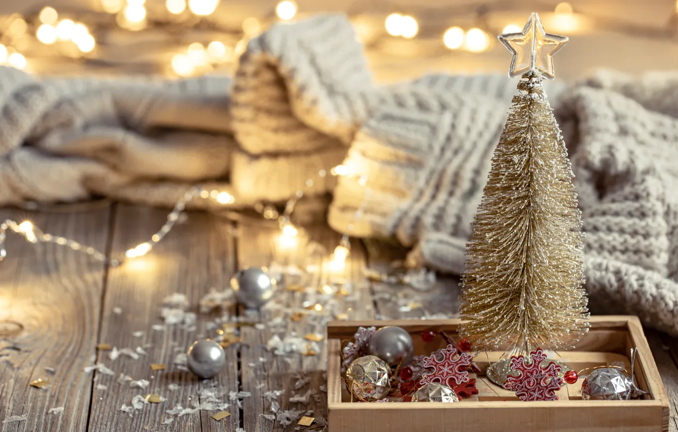 Фото обои украшения, Рождество, Новый год, christmas, new year, vintage, winter, merry, decoration, cozy