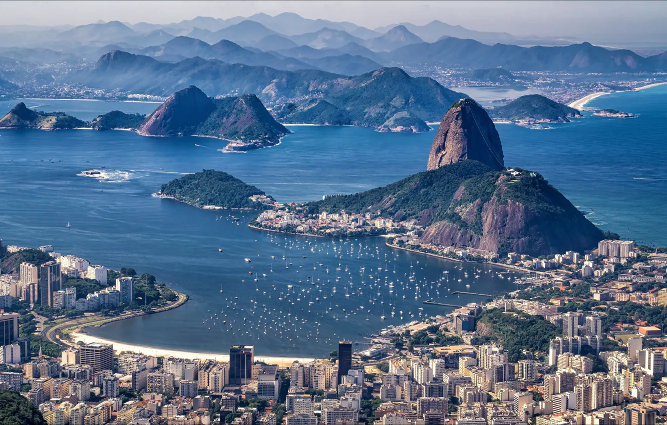 Фото обои природа, city, вид, nature, view, Brazil, Rio de Janeiro, Рио де ...