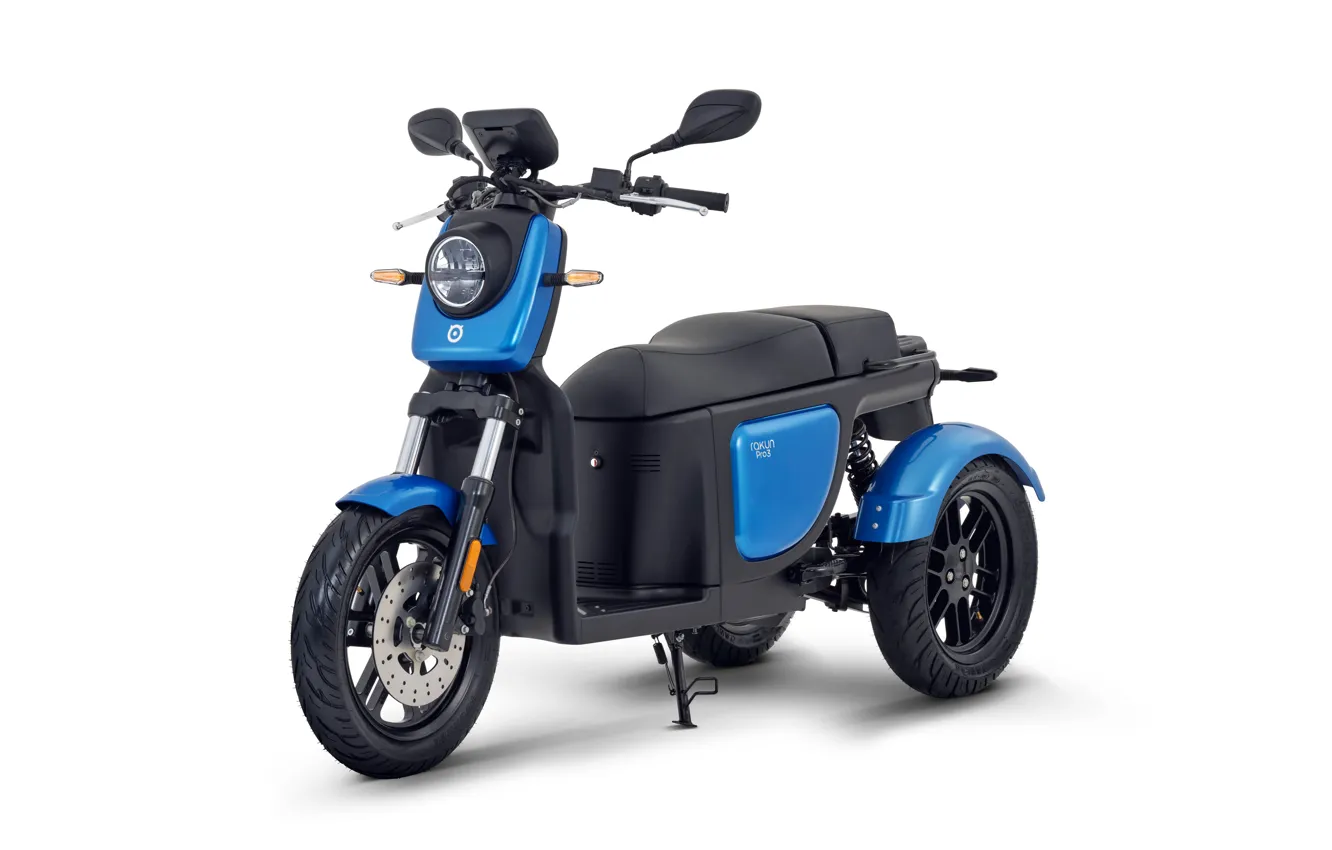 Фото обои blue, electric bike, Rakun Pro 3