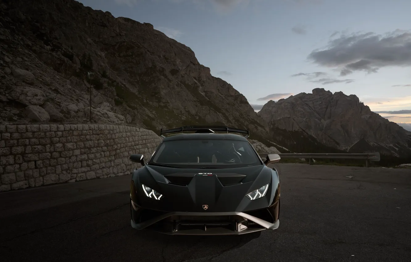 Фото обои Lamborghini, Front view, Huracan STO