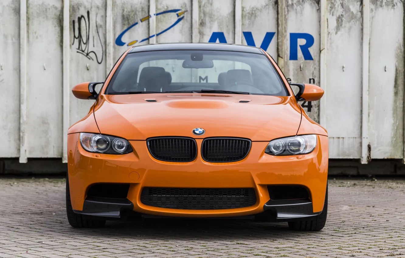 Фото обои BMW, E92, Front side, M3, Lime Rock