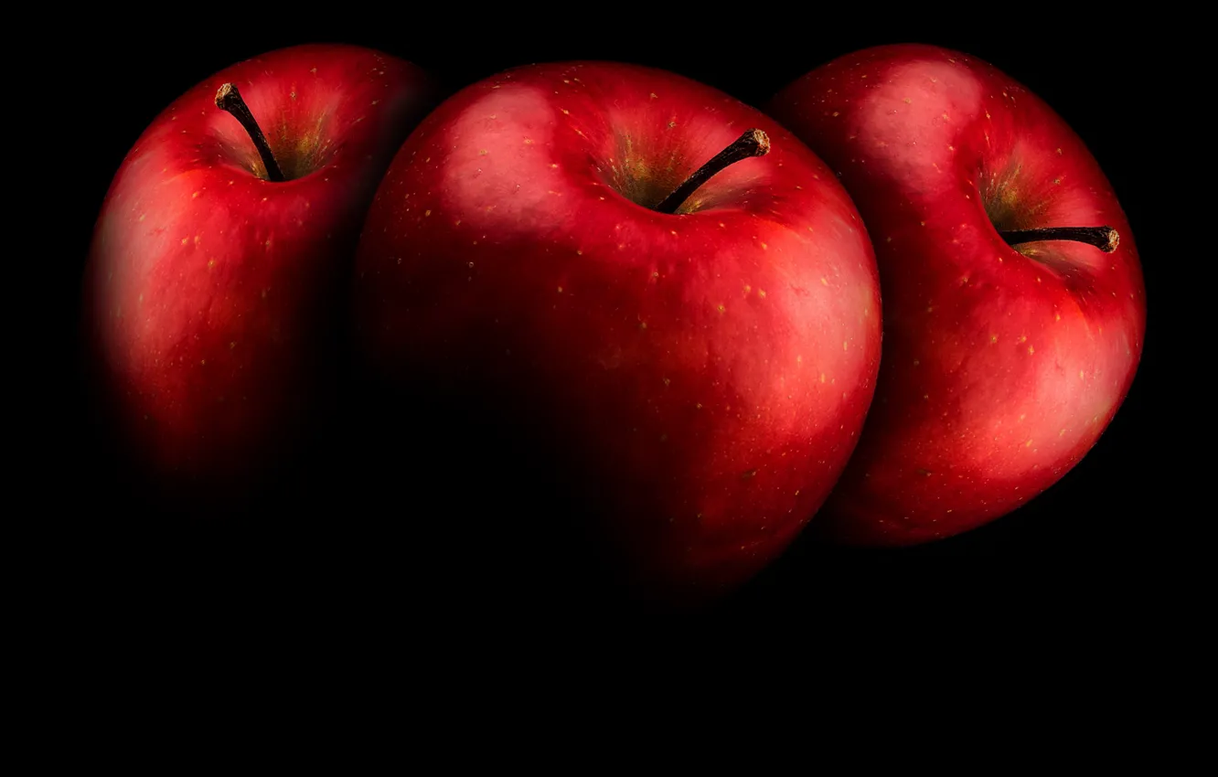 Фото обои apple, red, fruit, vitamin