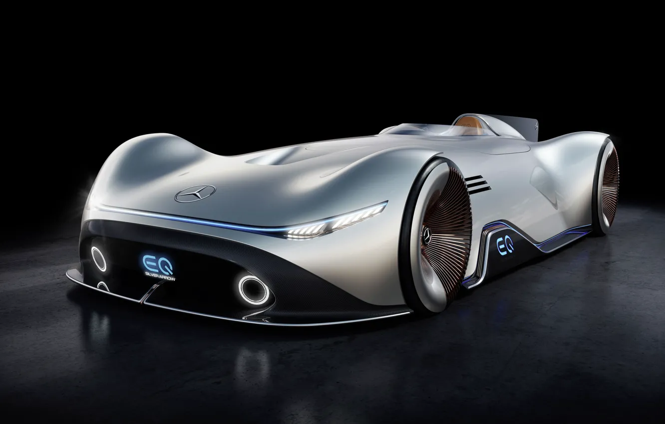 Фото обои Concept, гиперкар, Silver Arrow, hyper car, Mercedes Benz EQ
