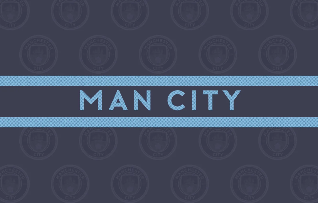 Фото обои logo, emblem, football, soccer, premier league, manchester city, man city