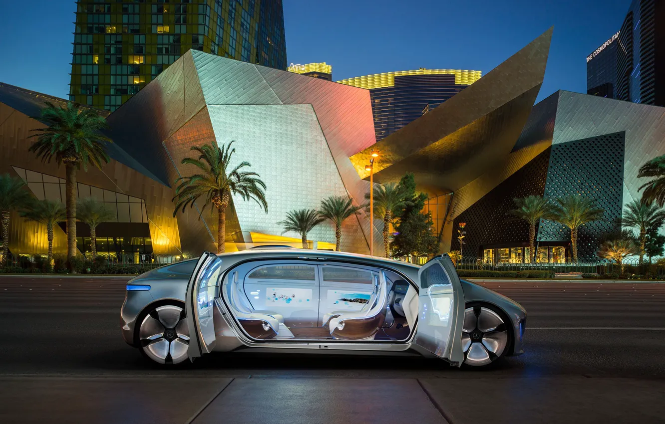 Фото обои город, транспорт, автомобиль, Mercedes Benz, Luxury in Motion
