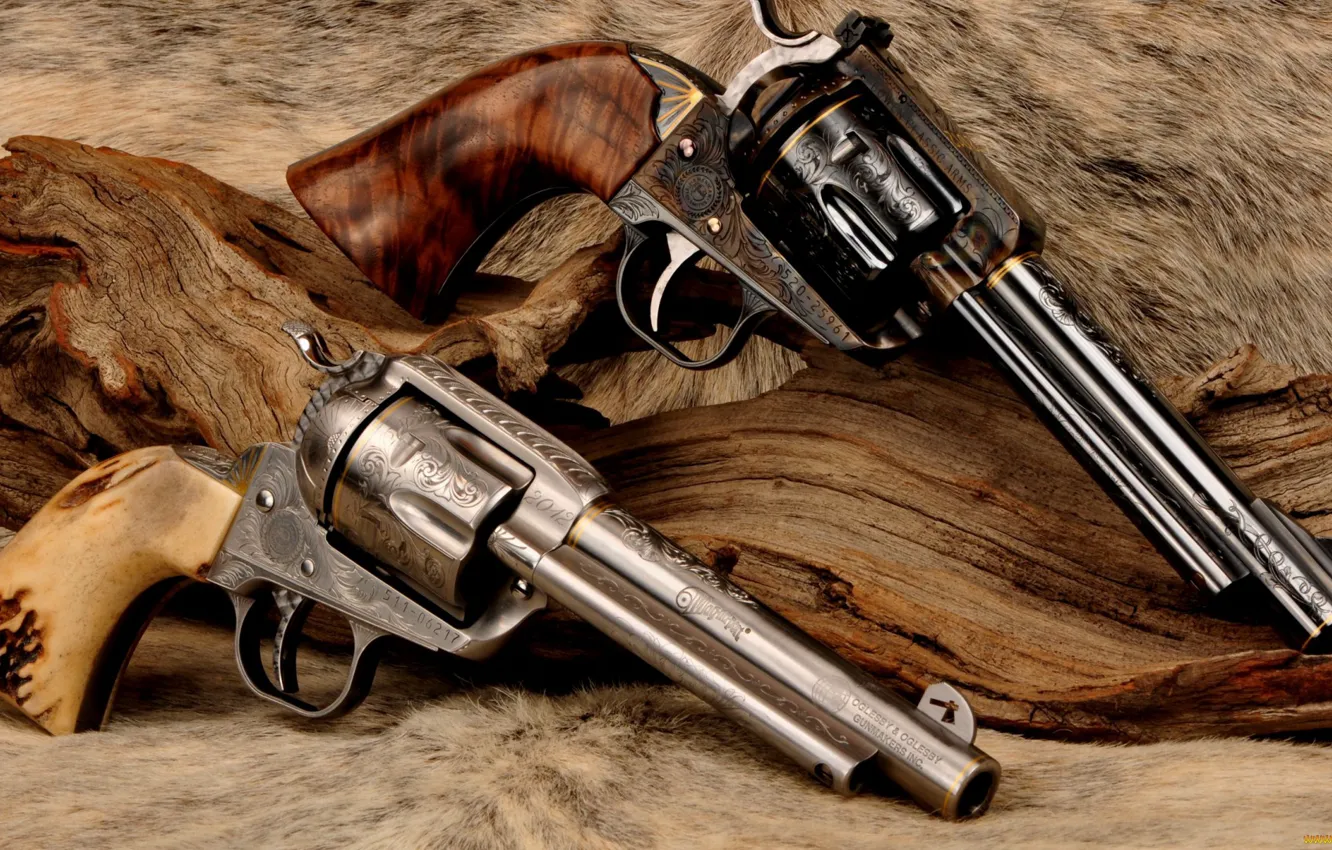 револьвер, weapon, western, гравировка, вестерн, custom, Colt .45 Single-Ac...
