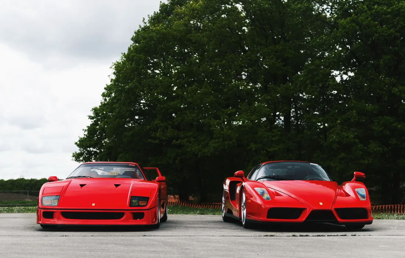 Фото обои Red, F40, Enzo