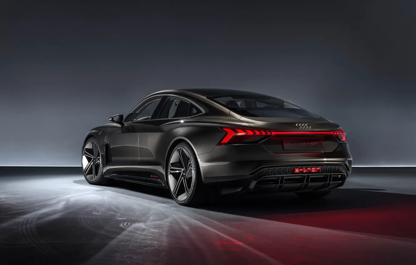 Фото обои Concept, Audi, вид сзади, 2018, e-tron GT Concept, E-Tron GT