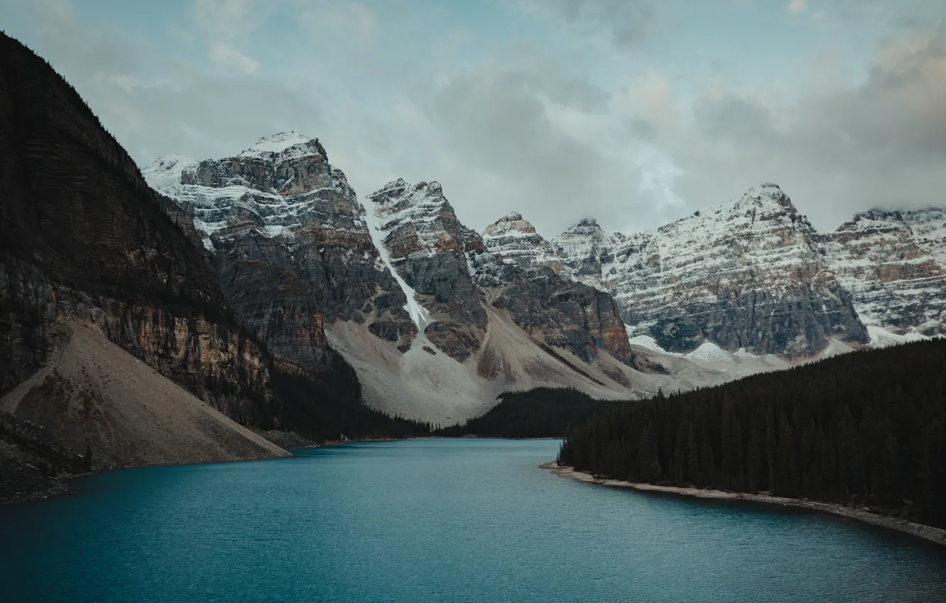 Фото обои горы, озеро, спокойствие