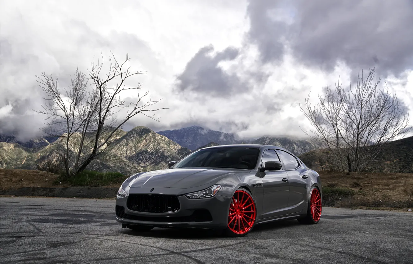 Фото обои Maserati, Grey, Ghibli Q4