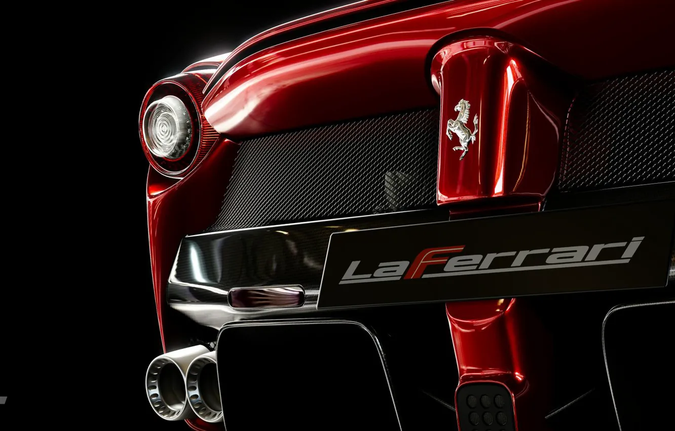 Фото обои авто, Макро, Красный, Черный, Ferrari, LaFerrari, Gran Turismo Sport