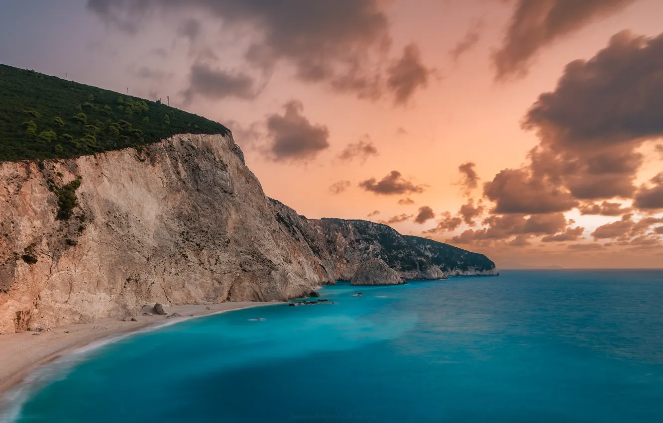 Фото обои ocean, landscape, Greece, Lefkada Island