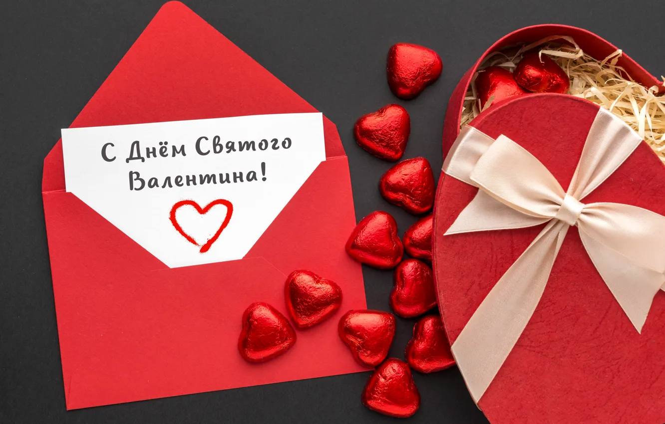 Фото обои любовь, романтика, сердце, шоколад, сердечки, red, love, happy, flowers, romantic, hearts, конверт, открытка, 14 февраля, …