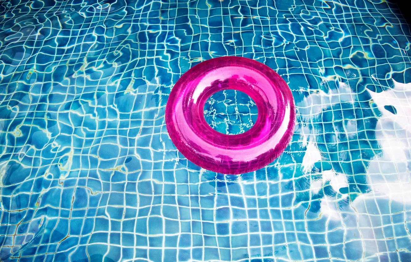Фото обои вода, круг, бассейн