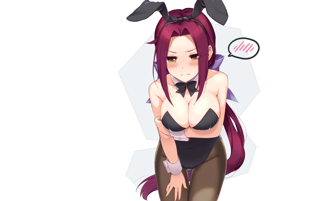 Фото обои kawaii, hot, sexy, boobs, anime, pretty, breasts, bunny, cute, oppai, bunny girl, clevage, bunny suit