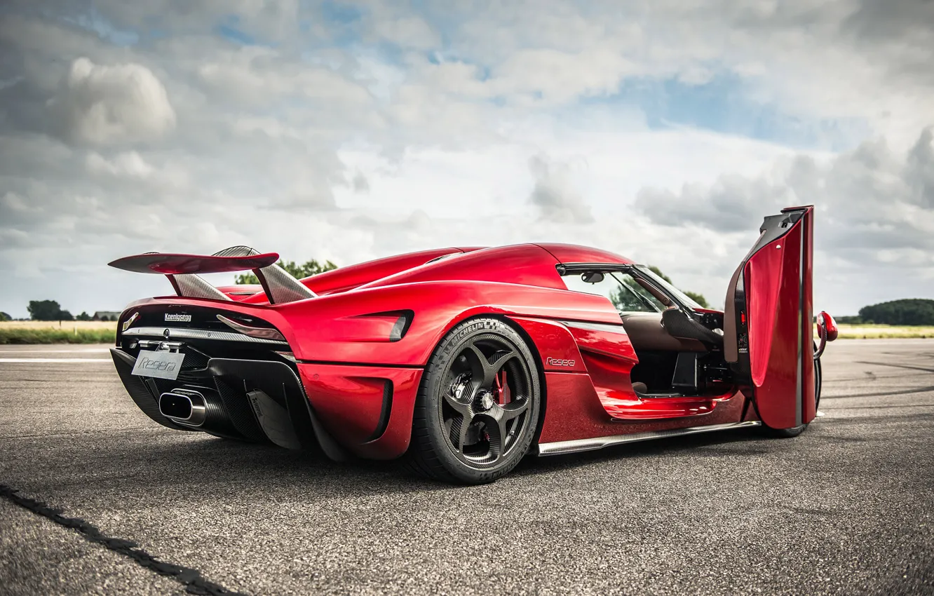 Фото обои Красный, Koenigsegg, Суперкар, Regera