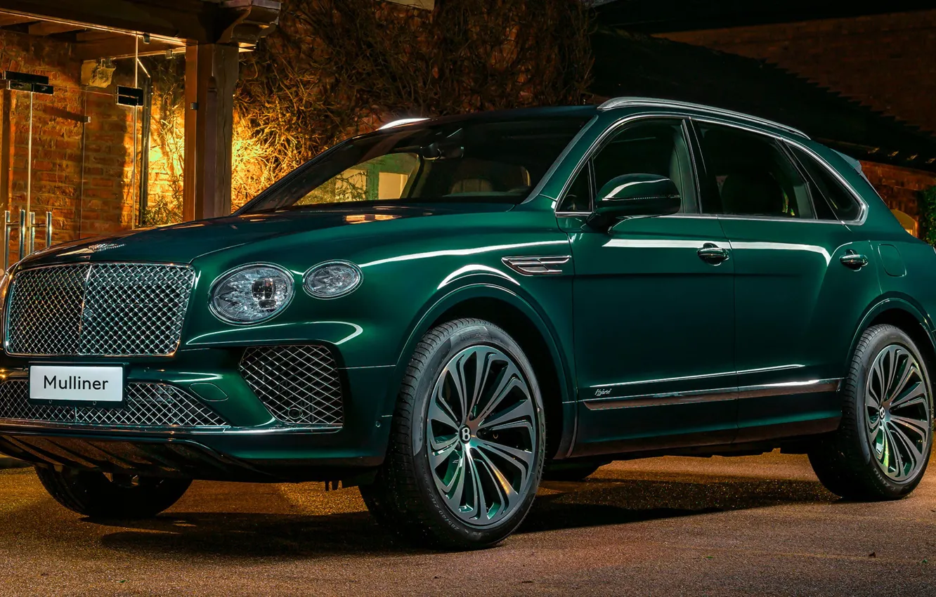 Фото обои дизайн, Bentley, внедорожник, Бентли, гибрид, люкс, экстерьер, 2021, Bentley Bentayga Hybrid by Mulliner