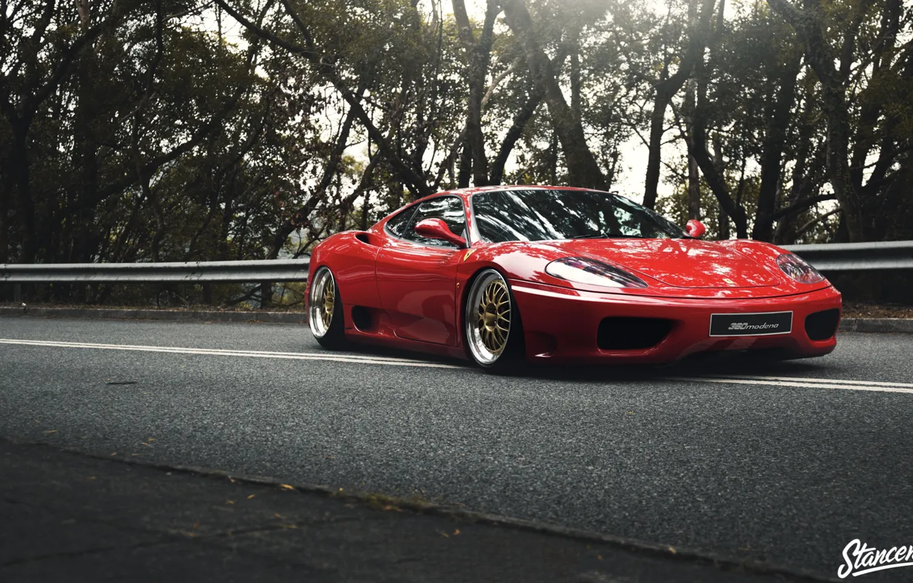 Фото обои Ferrari, Red, Car, Road