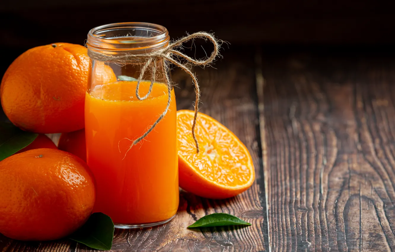 Фото обои апельсины, сок, апельсиновый сок, баночка