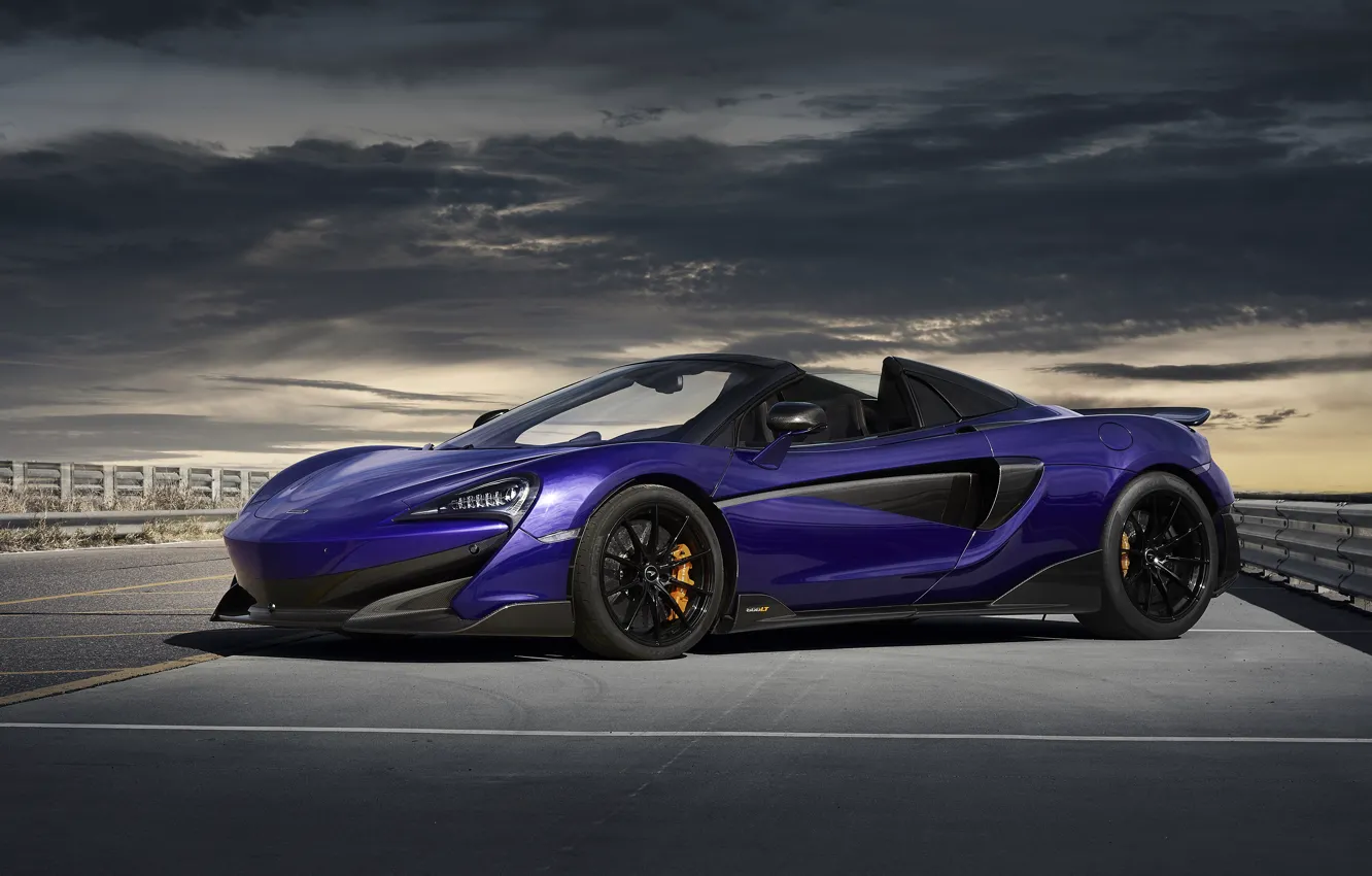Фото обои McLaren, суперкар, Spider, 2019, 600LT, Lantana Purple