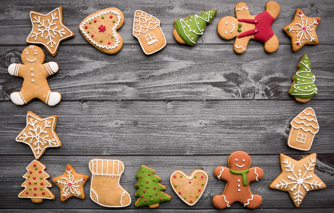 Фото обои украшения, Новый Год, печенье, Рождество, Christmas, New Year, cookies, decoration, Merry