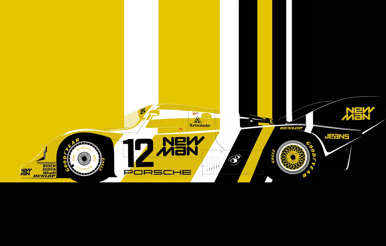 Фото обои sport car, lemans, 1983 Porsche 956