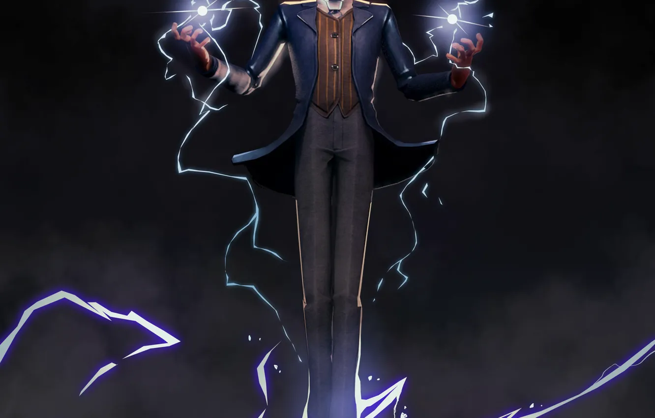 Фото обои молния, lightning, power, Tesla, Тесла, физик, Nikola Tesla. 