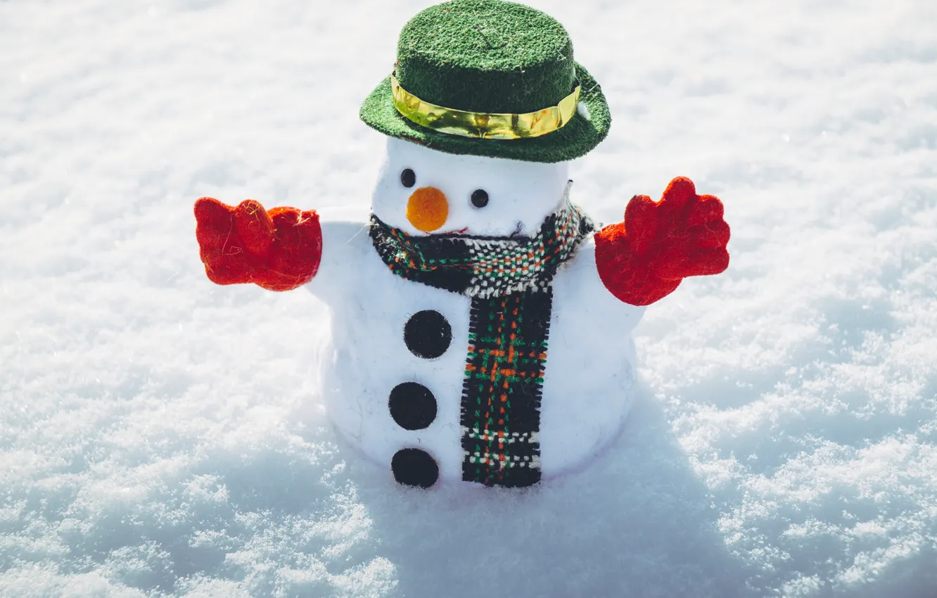 Фото обои зима, снег, снежинки, Новый Год, Рождество, снеговик, happy, Christmas, winter, snow, Merry Christmas, Xmas, snowman, …