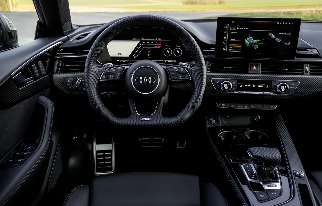 Фото обои Audi, интерьер, RS 5, 2020, RS5 Sportback