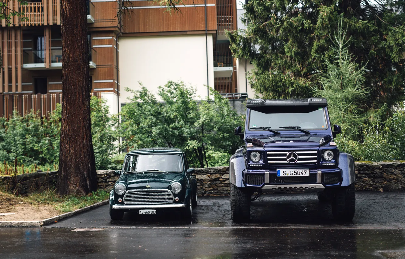 Фото обои Mini, Mercedes, G-Klasse