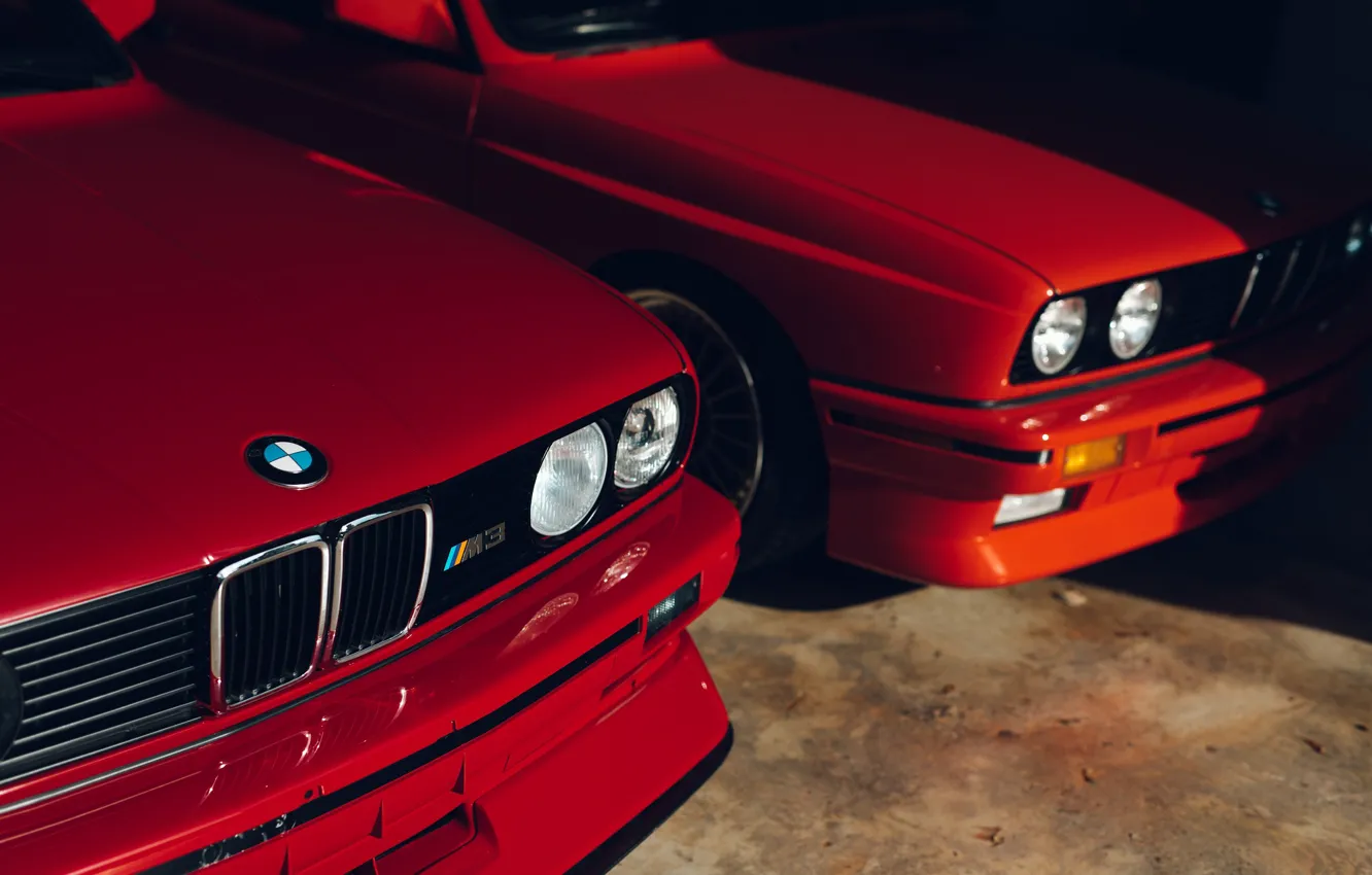 Фото обои BMW, Classic, E30, RED, Sight